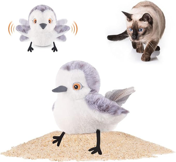 Potaroma 4" Flapping Bird Cat Toy – Rechargeable & Interactive