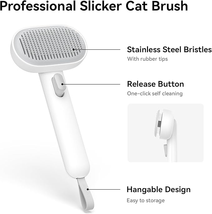 Aumuca Cat Brush for Shedding & Grooming