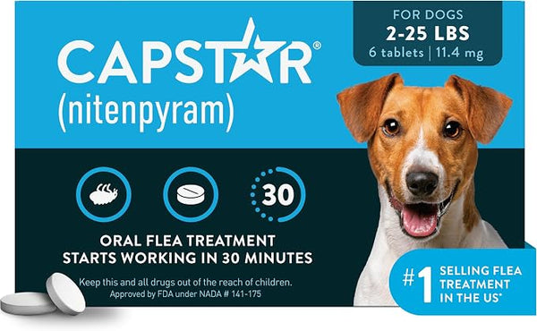 Capstar Fast-Acting Flea Treatment for Dogs 2-25 lbs