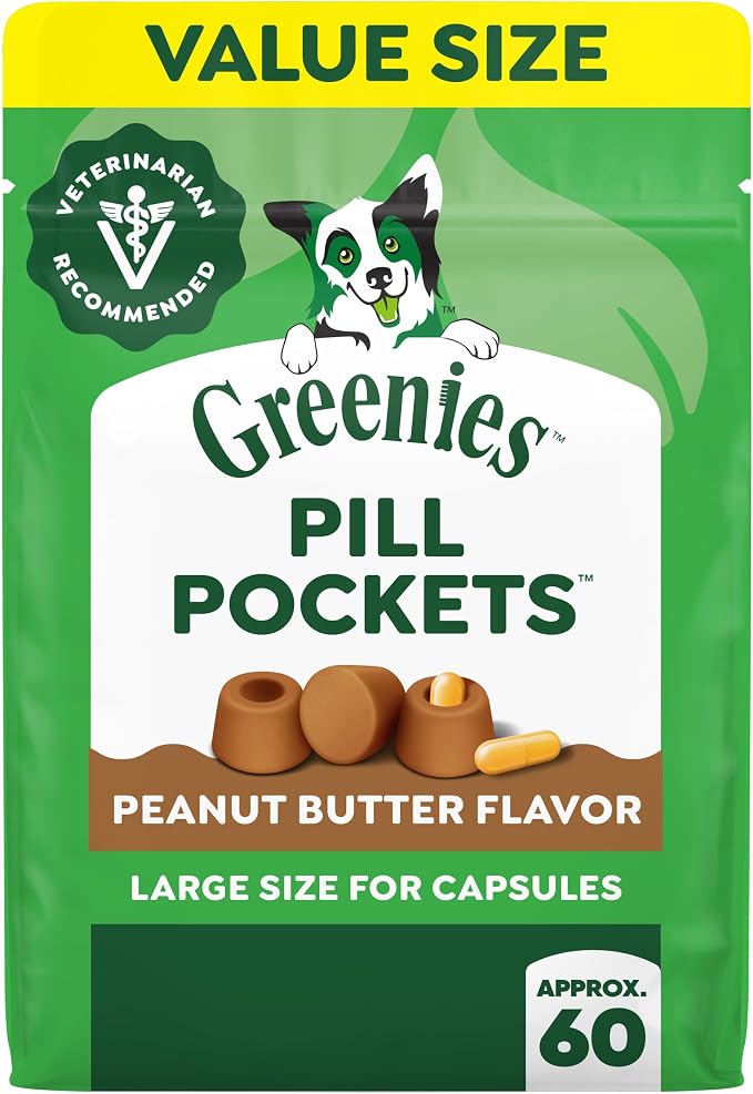 Greenies Peanut Butter Pill Pockets for Dogs 15.8oz