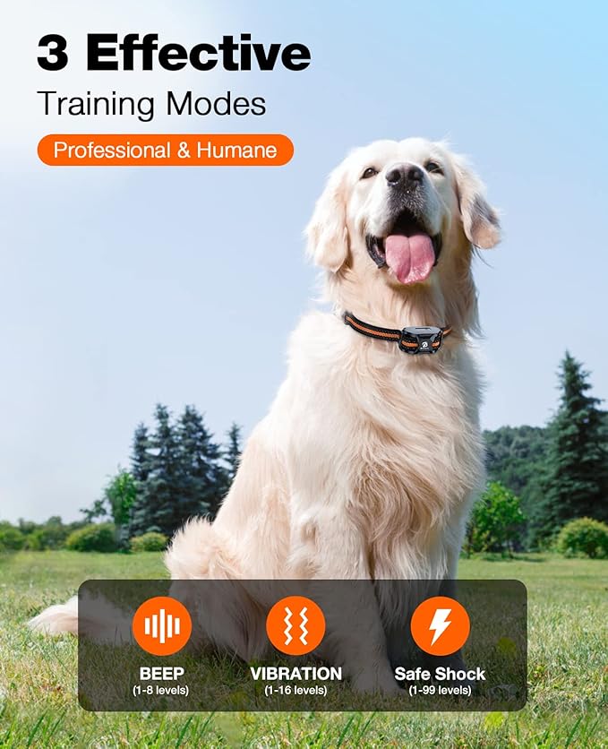Bousnic Waterproof Dog Training Collar with Remote