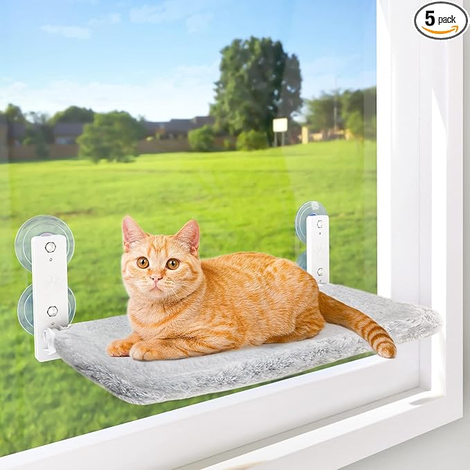 Cordless Cat Hammock with Suction Cups