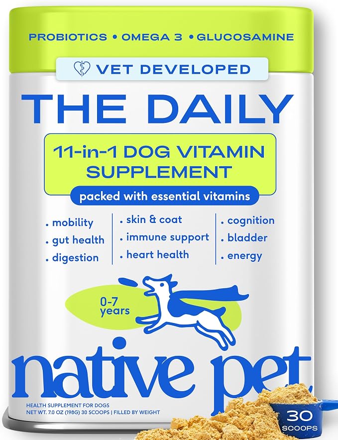 Native Pet 11-in-1 Multivitamin Powder for Dogs