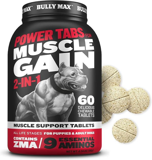 Bully Max 2-in-1 Muscle Builder for Dogs - 60 Tabs